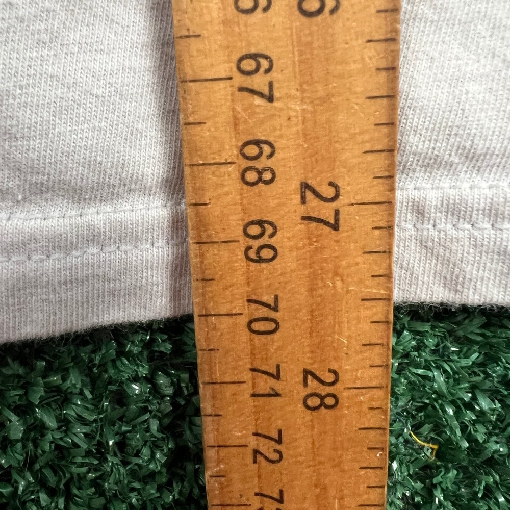 Vintage Hanes Apple Center Logo Distressed T-Shirt Mens XL Gray Early iPhone Y2K - Picture 7 of 9